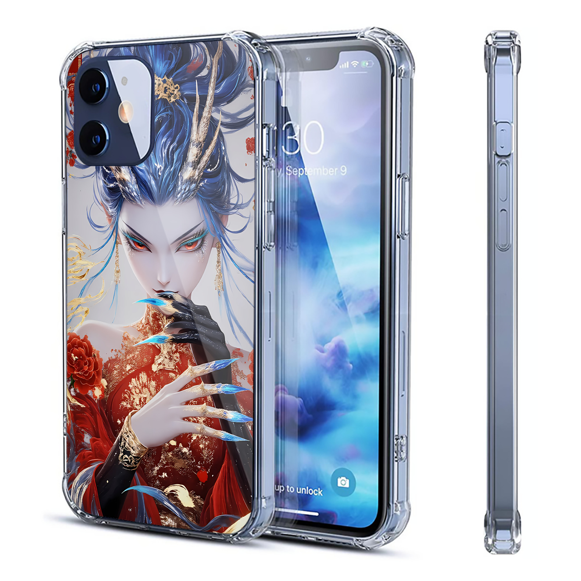 （画像用） Ne Zha 2 ナタ 魔童の大暴れ 【iPhone 12シリーズ対応】透明スマホケース（クリアソフトケース）